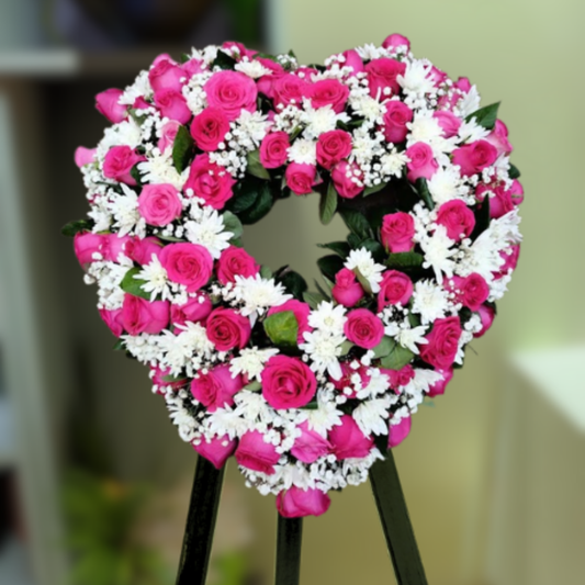 Standard Heart Wreath (No ribbon)